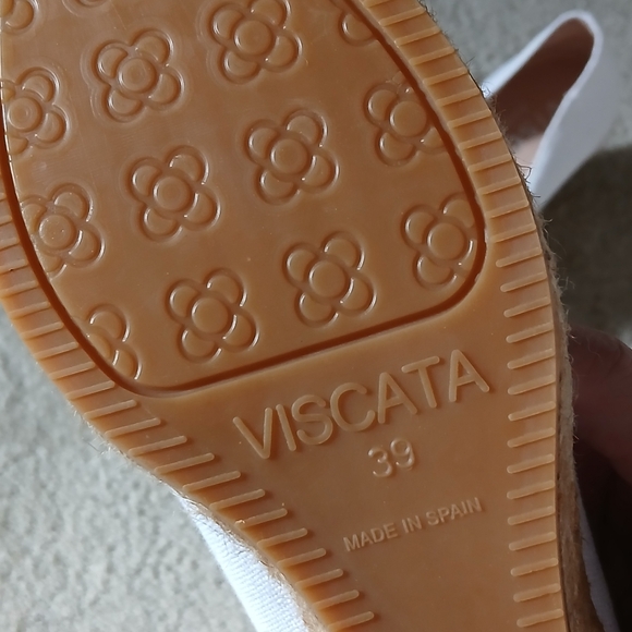 Viscata Roses Espadrille Beige/White Size 39 - Picture 2 of 4